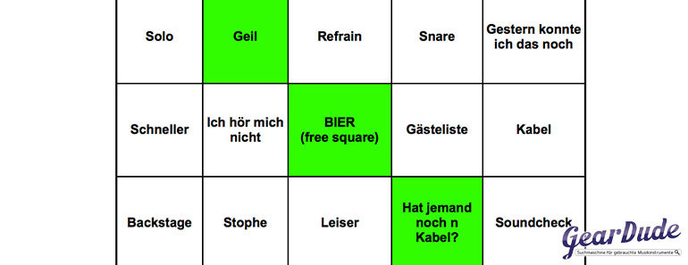 muckerbingo blog Musiker Bingo